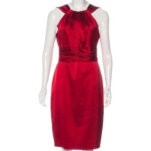 David Meister - Size 8, Pleated Knee Length Dress